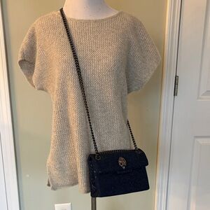 Kurt Geiger Sequined Midnight Blue Crossbody Bag